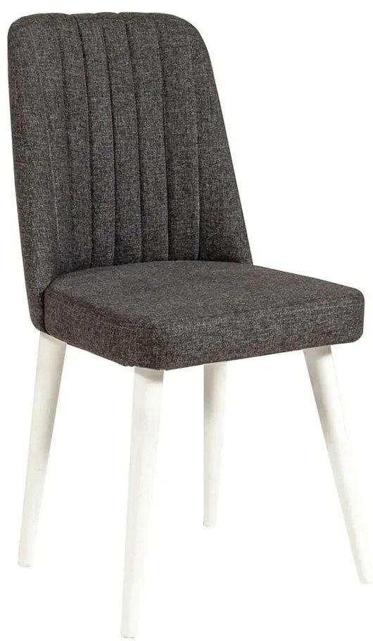 Antracitszürke bársony étkezőszék Stormi Sandalye – Kalune Design