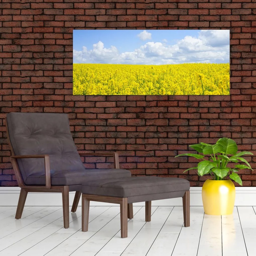 Egy sárga mező képe (120x50 cm)