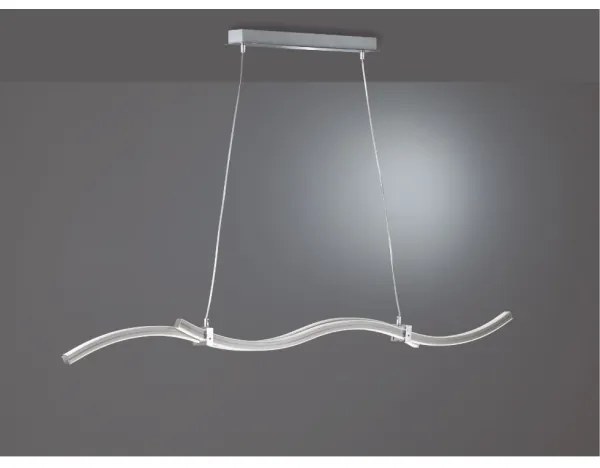 Reality - LED Csillár zsinóron WAVE LED/16W/230V + LED/9W