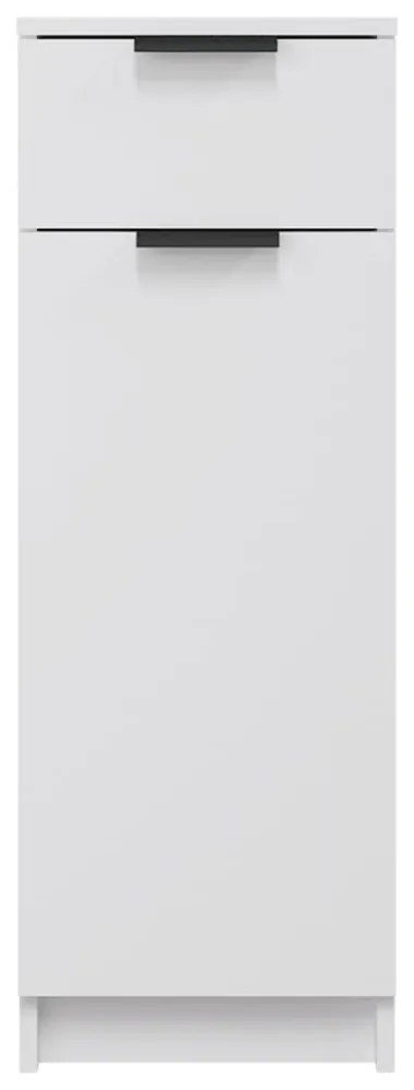 fehér szerelt fa fürdőszobaszekrény 32 x 33,5 x 90 cm