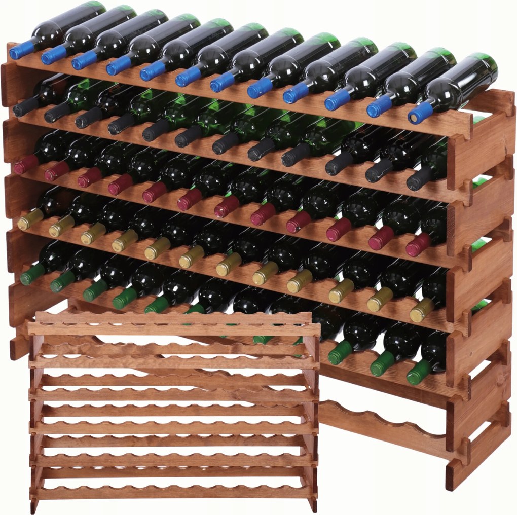 72 palackos könyvespolc 6x12-es moduláris bortartó állvány összecsukható építőkockák