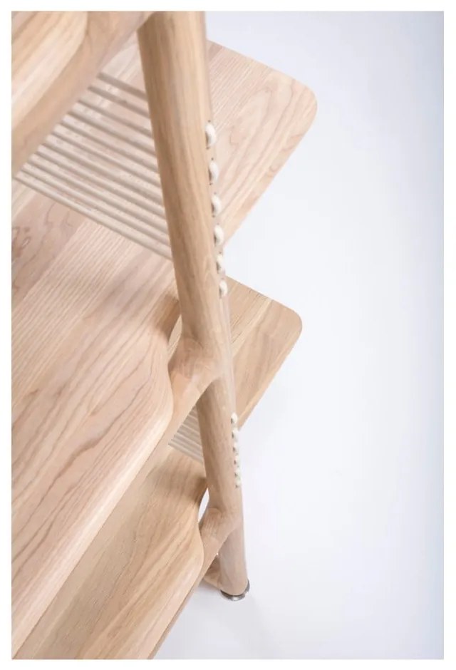 Muse tömör tölgyfa könyvespolc, magassága 216 cm - Gazzda