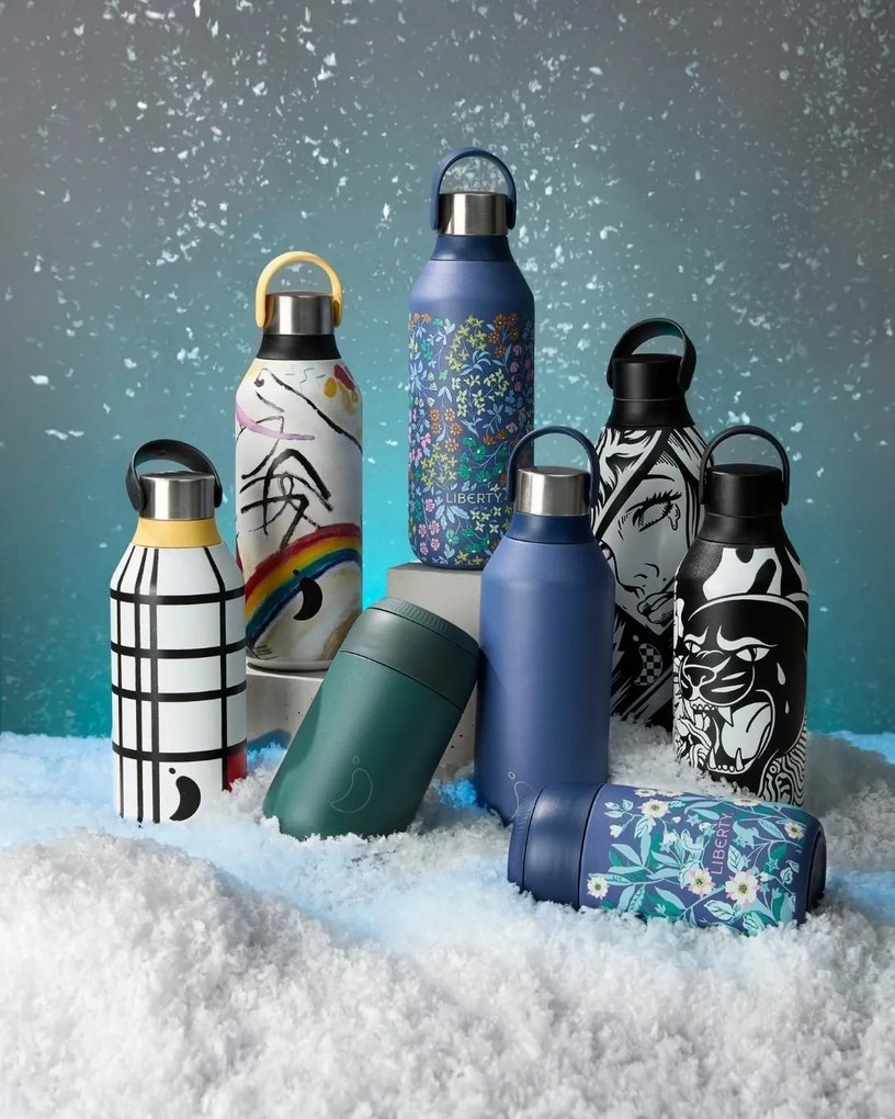 Chilly's Bottles termosz - lágy rózsaszín 1000ml, Series 2 edition