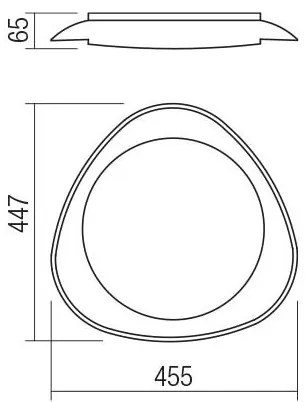 Redo 05-922 - LED Mennyezeti lámpa VERENA LED/24W/230V antracit