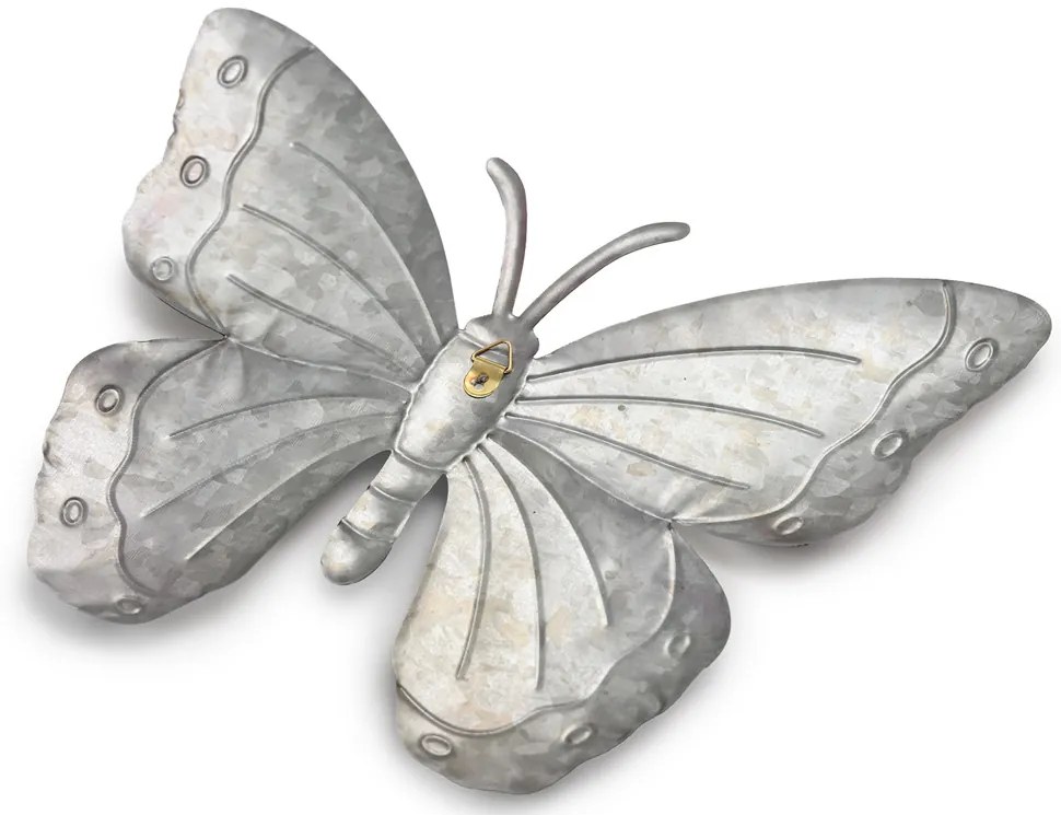 Fali fém dekoráció pillangó BUTTERFLY 30 cm - több színben Termék színe: Lila