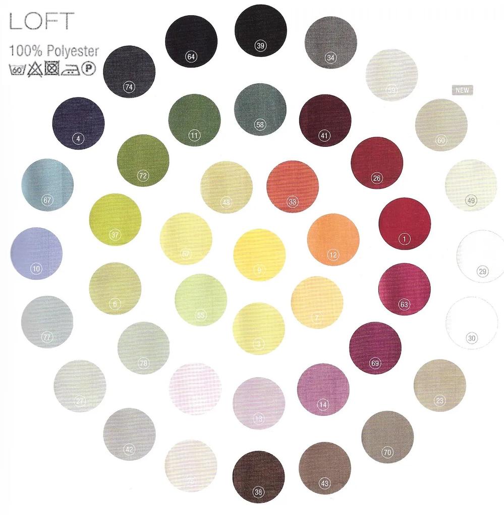 Loft terítő, 42 színben és 4 méretben - Sander méretek: 135 x 170 cm, szín: 26 - Burgundia