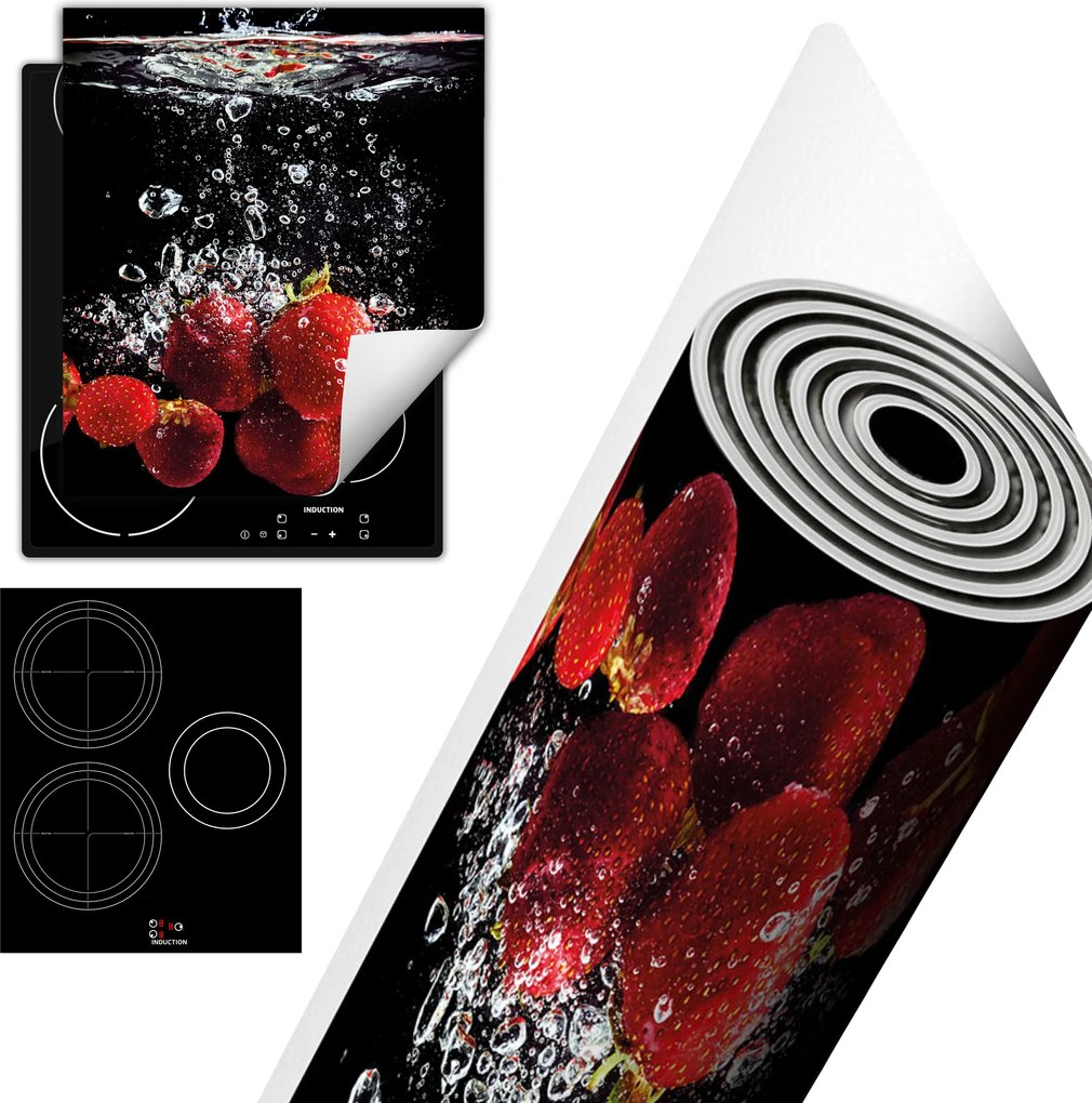 Tűzhelyvédő Szőnyeg Asztali Dekoráció 45x52 fekete eper