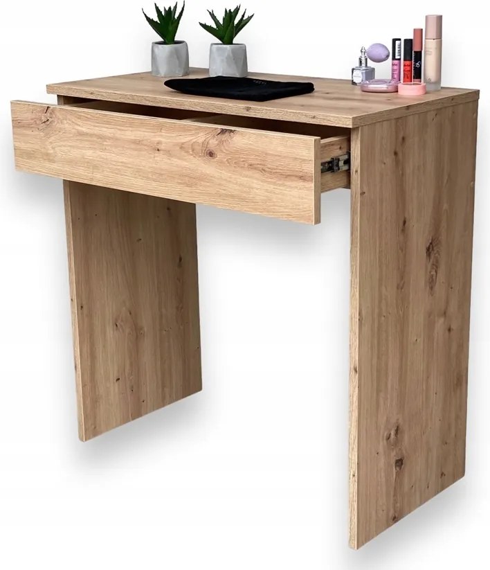 Sminktároló Fiókos Fésülködőasztal 75CM Tölgy Artisan