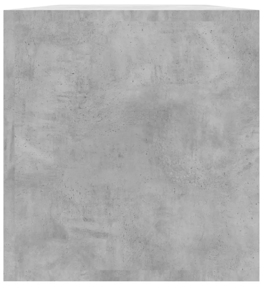 800121 Vinyl Storage Box Concrete Grey 71x34x36 cm Chipboard