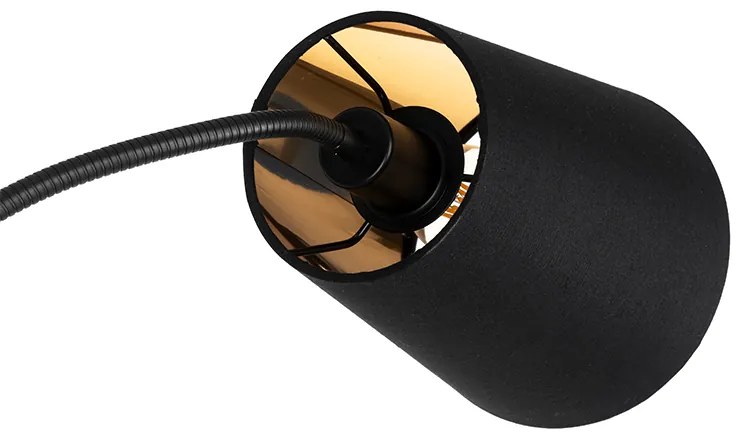 Modern állólámpa fekete 3-lámpás - Carmen