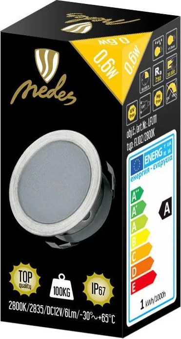NEDES LFL111 Kültéri Talajba Építhető Lámpa IP44