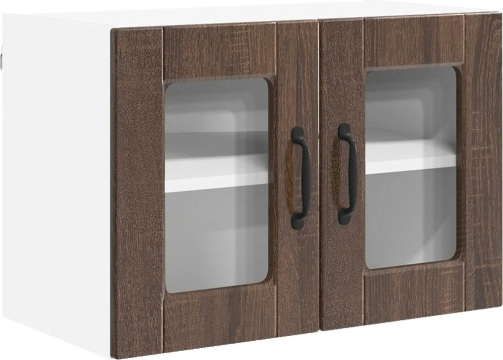 vidaXL Konyhaszekrény polcokkal Barna Tölgy 60 x 31 x 40 cm Faanyag