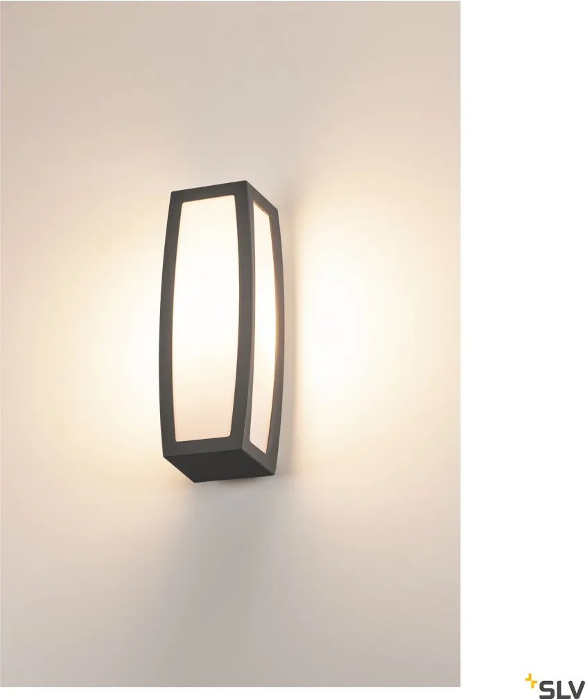 SLV 230085 MERIDIAN BOX Modern Kültéri Fali Lámpa Antracit E27 IP54