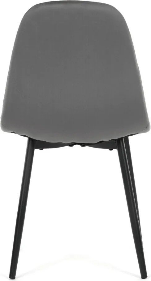 CT-V2971 GREY4 szürke bársony étkezőszék