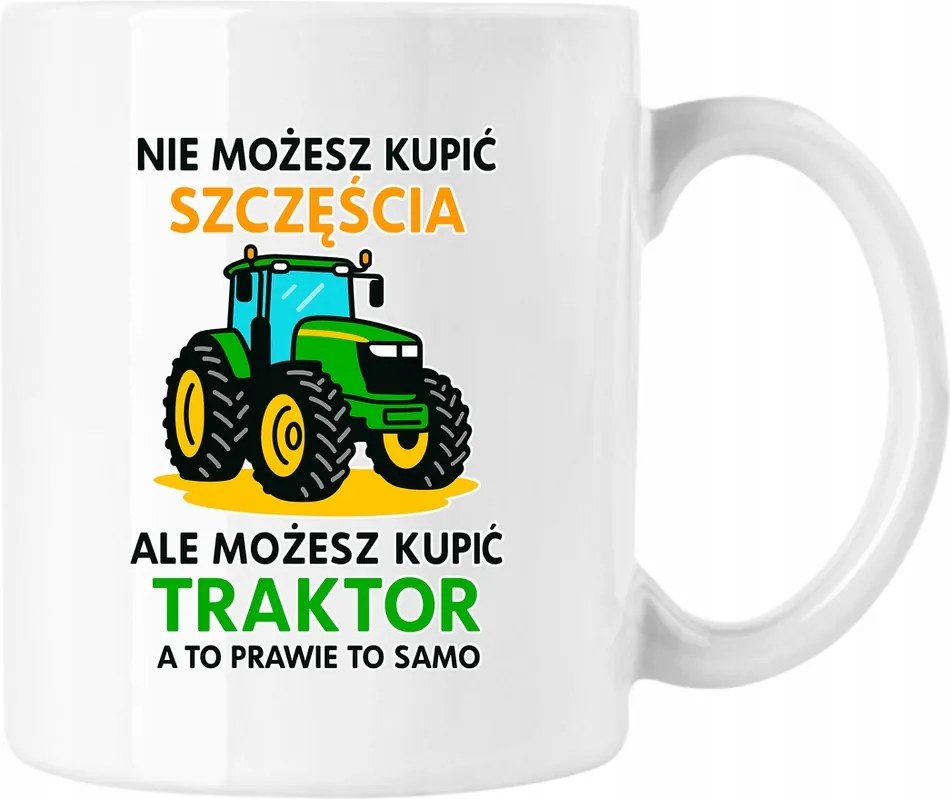 Bögre Boldogság Traktor Farmer Fehér 330ml