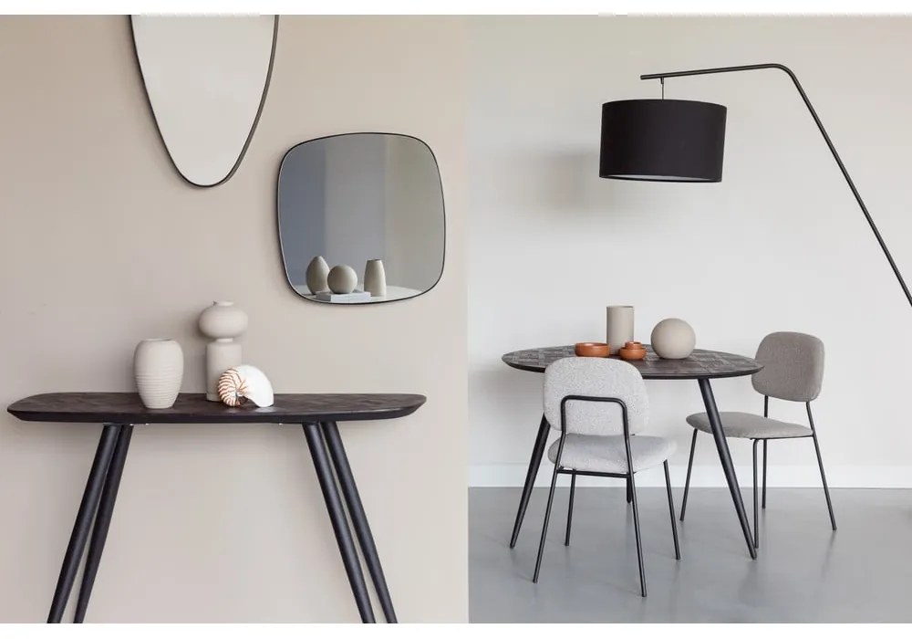 Teakfa kerek étkezőasztal 76x111 cm Webster – White Label