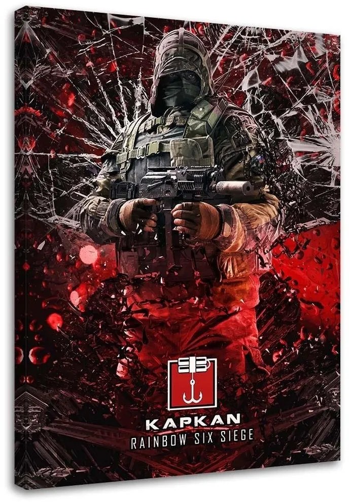 Gario Vászonkép Vörös karakter játék Rainbow Six Siege - SyanArt Méret: 70 x 100 cm