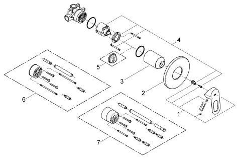 GROHE 29042000 - BAULOOP zuhanycsaptelep, fényes króm