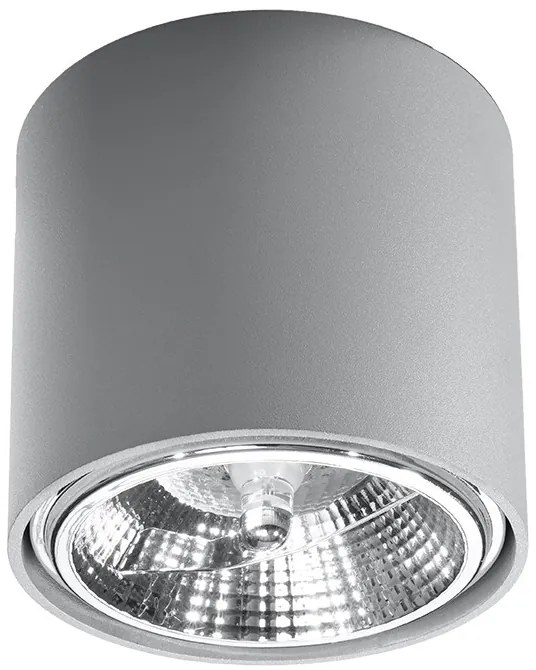 SOLLUX SL-0696 TIUBE Hengeres Mennyezeti Lámpa Szürke GU10/ES111 IP20