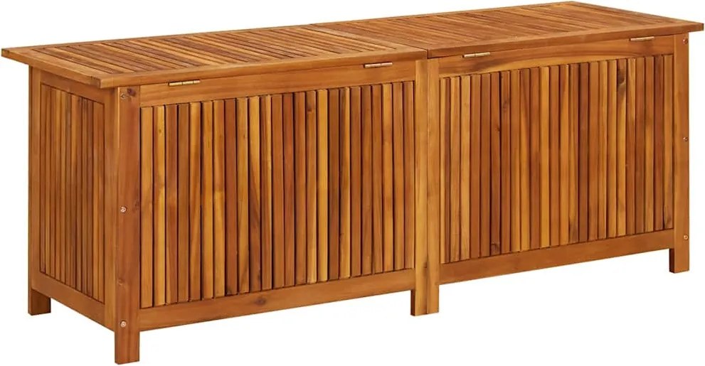 Tömör Akácfa Kerti Tárolóláda 150 X 50 X 58 Cm