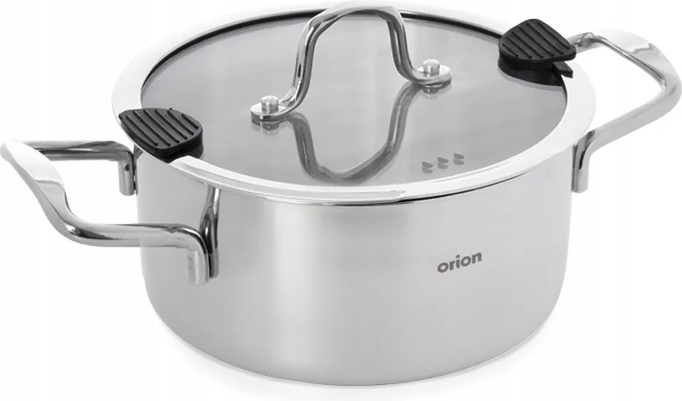 Orion Venice fazék fedővel rozsdamentes acél 20 cm 3L Prémium