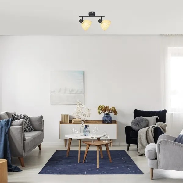 Rabalux 3134 - Spotlámpa RATTAN 2xE14/15W/230V rattan