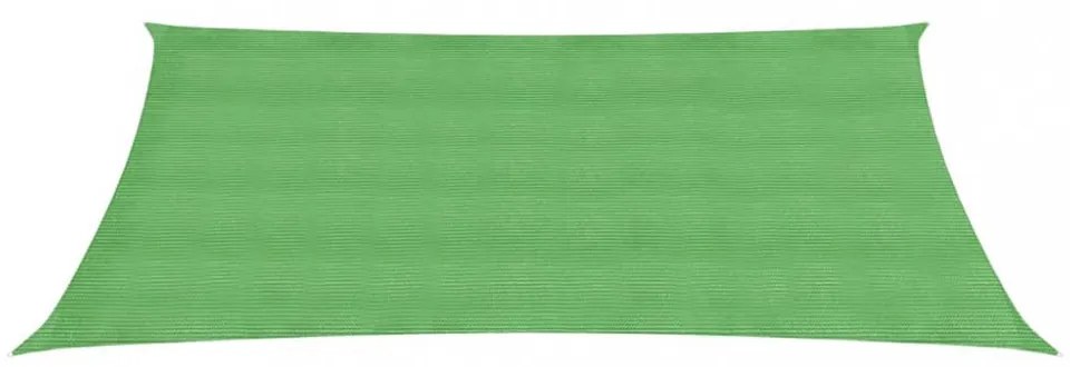 világoszöld HDPE napvitorla 160 g/m² 2,5 x 4 m
