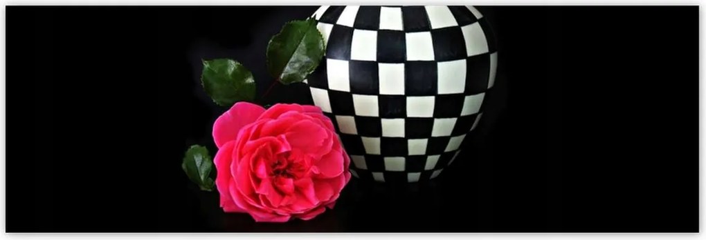 Poszterek 200x66 Kockás váza