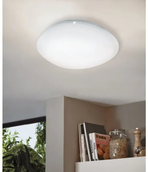 Eglo 98228 - LED dimmelhető mennyezeti lámpatest SILERAS-A LED/36W/230V, átm. 60 cm + távirányító