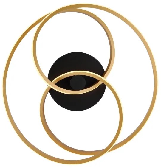 Globo 67183-40G - LED Felületre szerelhető csillár GLYXAR LED/40W/230V arany/fekete