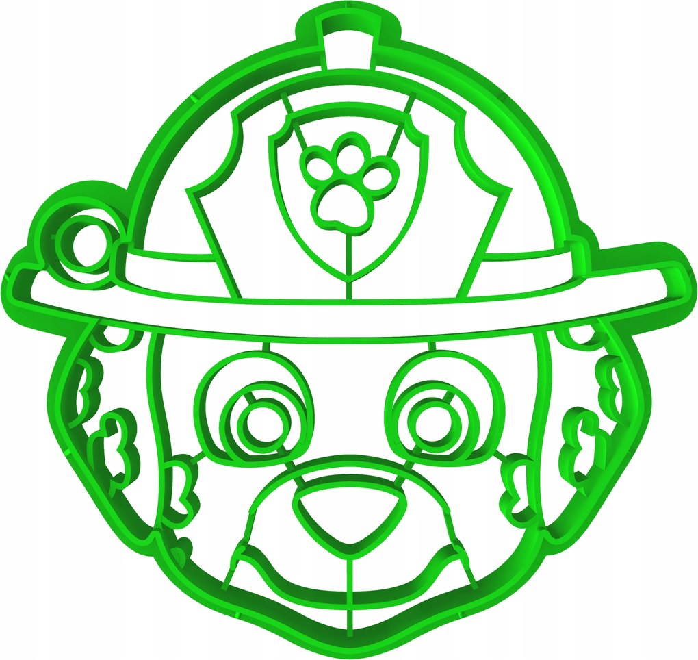 Sütemény lyukasztó bélyegzővel Mese Mancs Őrjárat Marshall 8cm