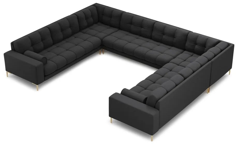 Sötétszürke sarokkanapé (U alakú) Bali – Cosmopolitan Design