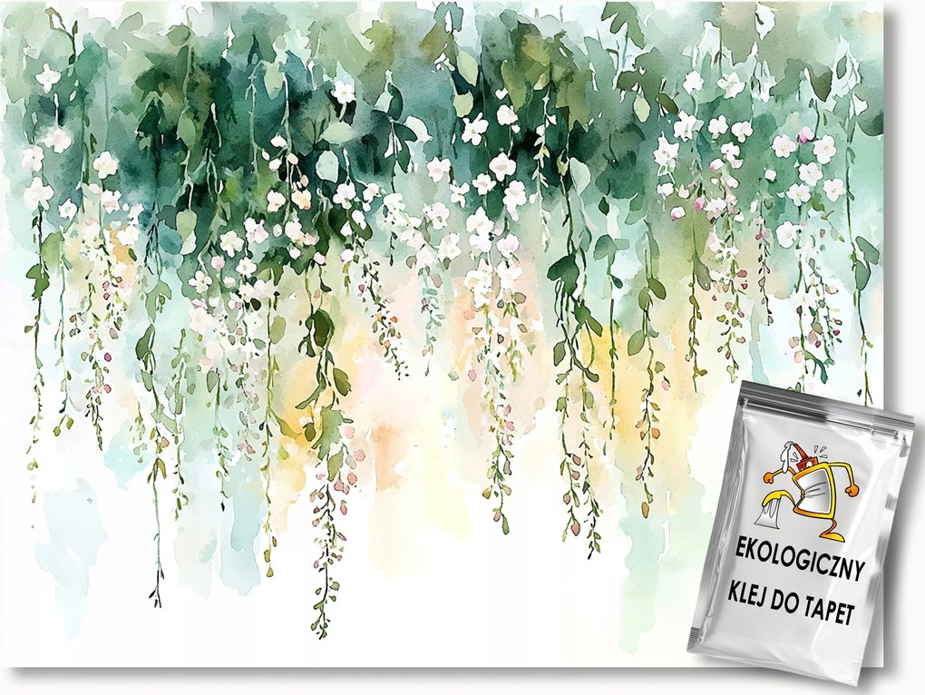 Fotótapéta Flizelina Természet Kert Virágok Wisteria Glicinia 400x280 ragasztó