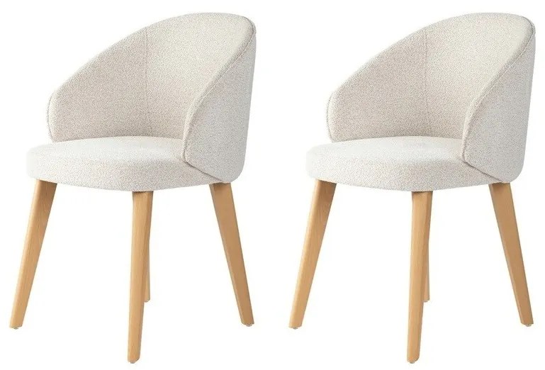 Bentley White and Light Oak étkezőszék szett, 2 db