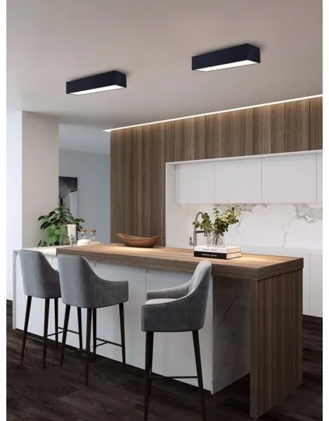 Immax NEO 07074-60-LED Dimmelhető mennyezeti lámpa CANTO 34W/230V fekete Tuya + távirányító