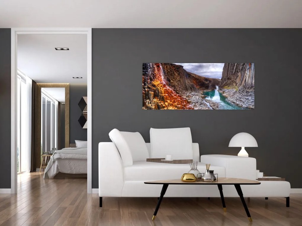 Kép - Studlagil kanyon (120x50 cm)