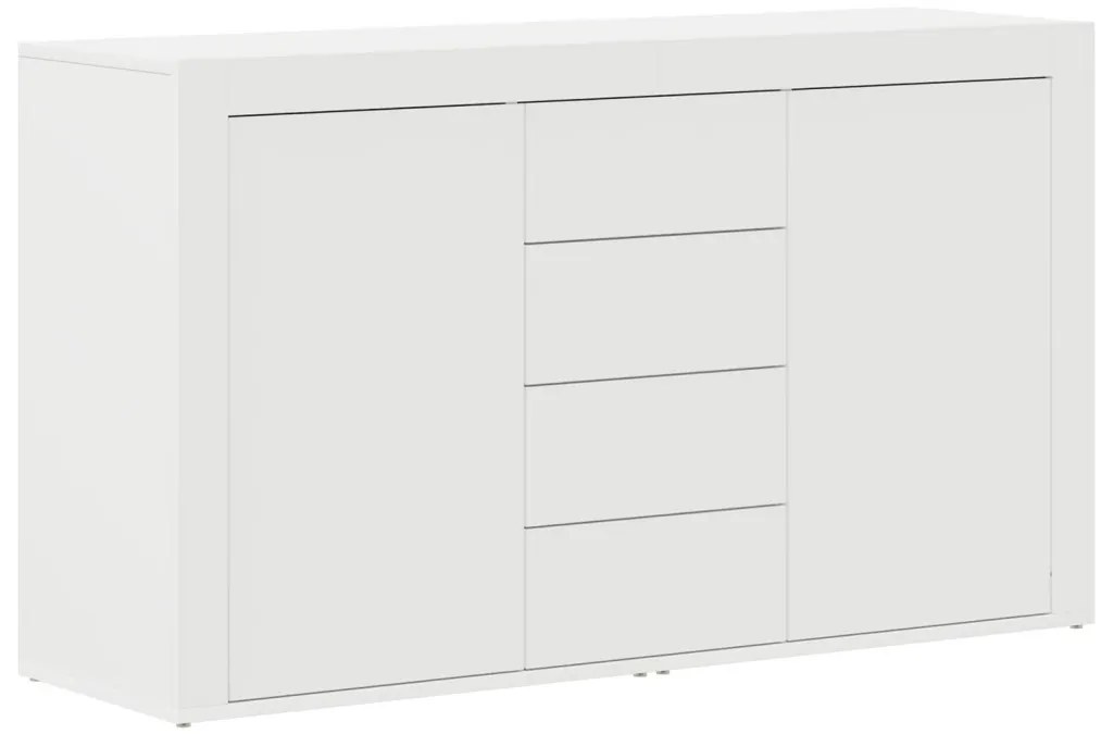Fehér Oldalszekrény Fehér Fa 120 x 36 x 69 cm Tárolás