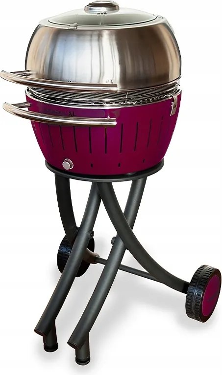 Füstmentes Faszenes Kerti Grill Babakocsi Fedéllel Hamutartó Lotusgrill XL