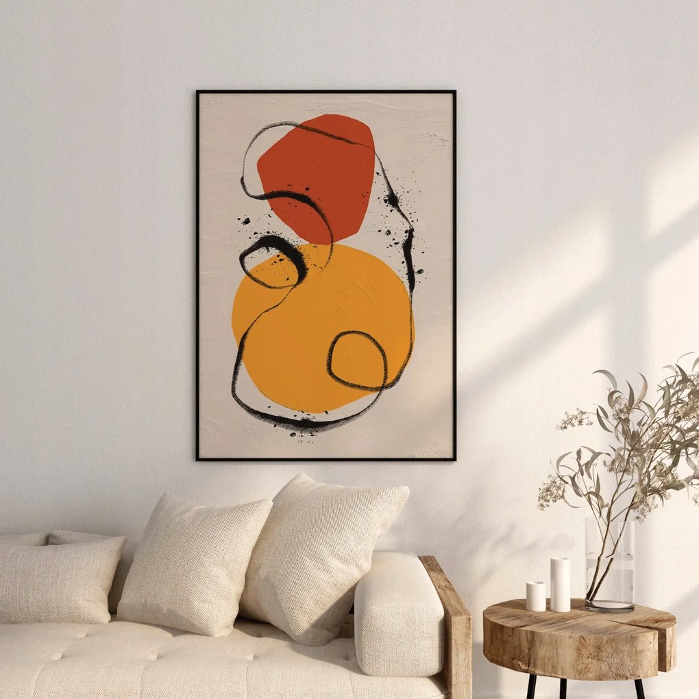 Poszter Szabálytalan formák 50x70 cm Matt