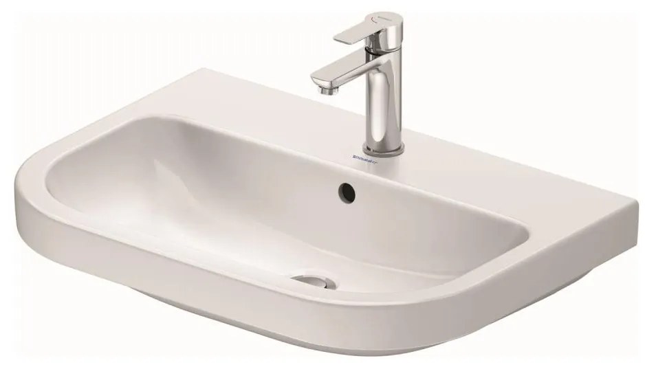 Duravit 23986500002 - Függesztett D-CODE mosdó 65x46 cm kerámia/fényes fehér