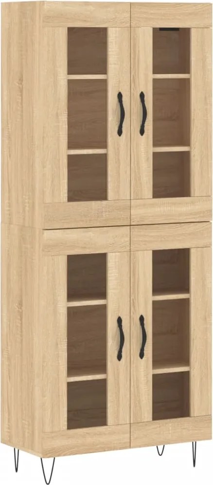 vidaXL sonoma tölgy szerelt fa magasszekrény 69,5 x 34 x 180 cm