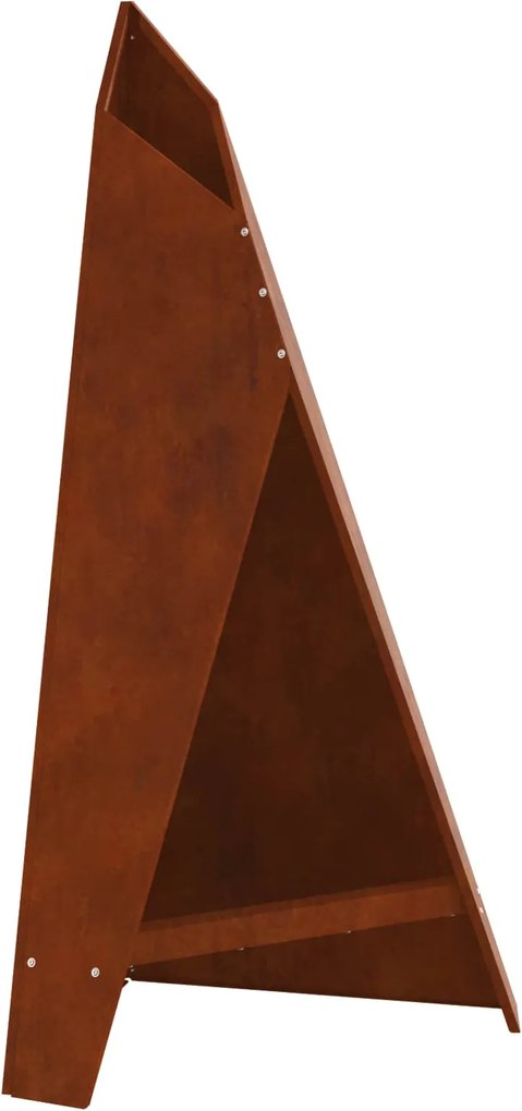 vidaXL Tűzrakó Barna 58 x 40 x 100 cm Időjárásálló acél