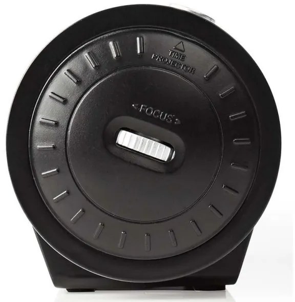 Nedis CLAR005BK - Rádiós ébresztőóra LED kijelzővel és projektorral 230V