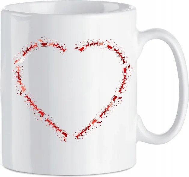 Karácsonyi bögre Mikulás szán 330 ml