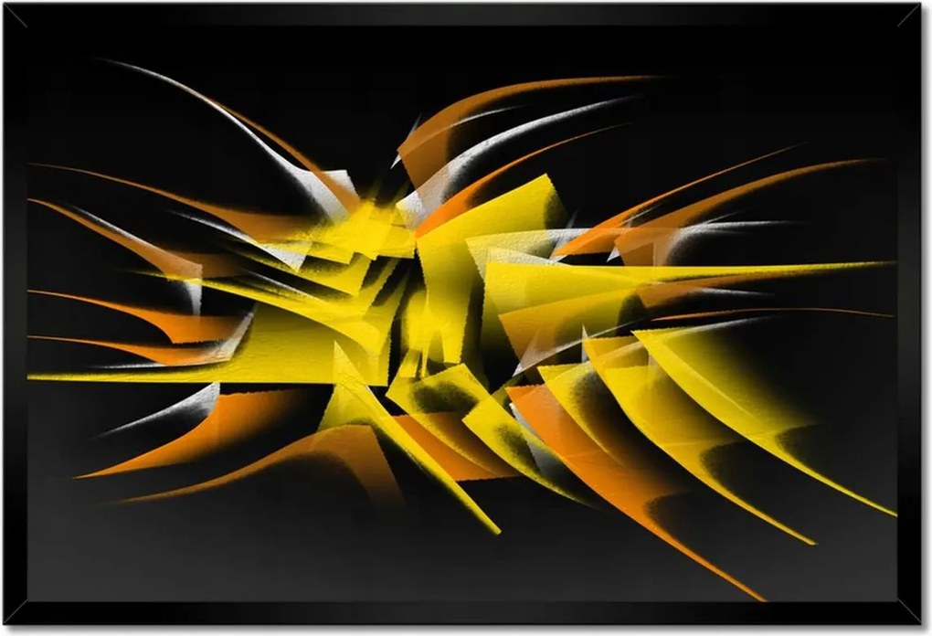 Poszter keretben 60x40 Sárga tüskék