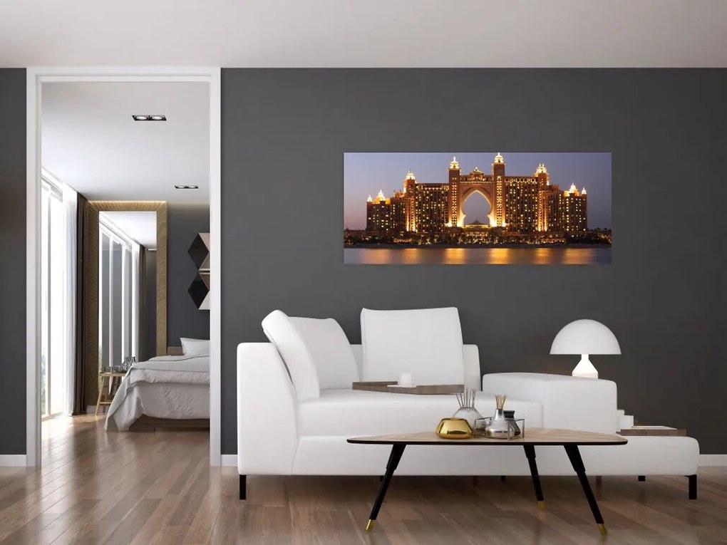 Kép egy épületról Dubajban (120x50 cm)