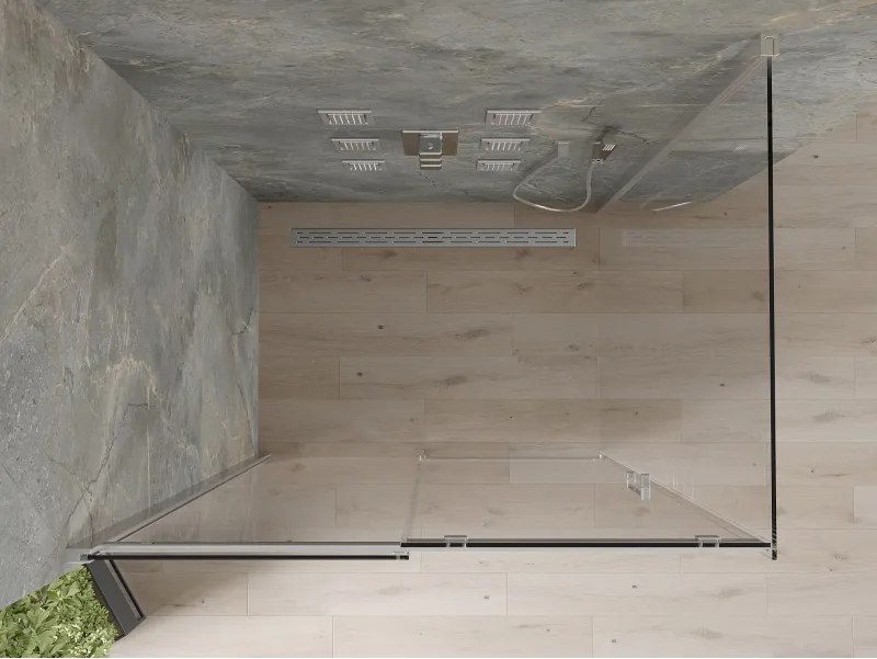 Mexen Omega tolóajtós zuhanykabin 120 x 90 cm, átlátszó, króm - 825-120-090-01-00