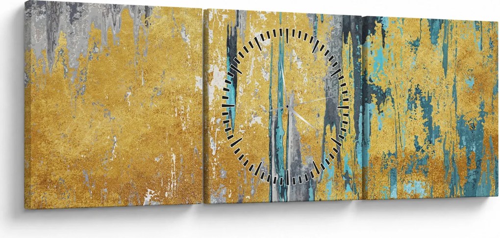 Kép - Arany design (órával) (90x30 cm)