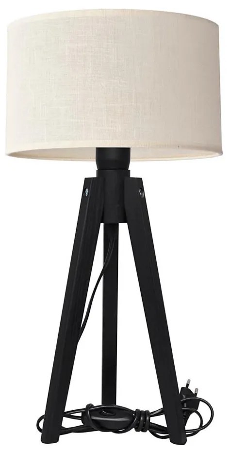 Asztali lámpa ALBA 1xE27/15W/230V krémes/fenyő