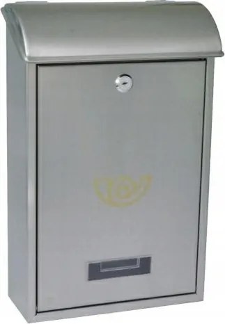 Fém postaláda Ezüst 40x25x10cm Inox